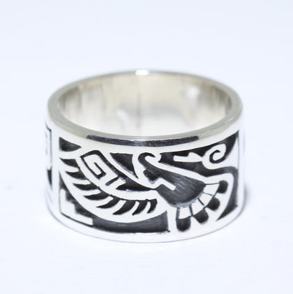 Silver Ring by Clifton Mowa- 9.5