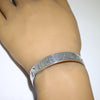 Silver Bracelet by Clifton Mowa 5-3/4"