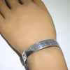 Silver Bracelet by Clifton Mowa 5-3/4"