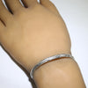 Silver Bracelet by Arnold Goodluck 5-1/4"