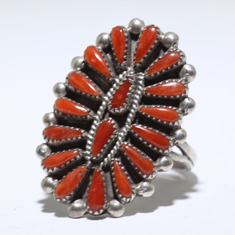 Coral Ring by Navajo- 9 – Gallup Trading