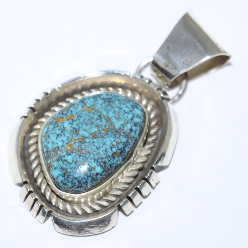 Freddy Peters Spiderweb Turquoise Sterling Silver Bracelet Signed Freddy Peters Spiderweb Turquoise Sterling Silver Bracelet Signed