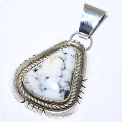 White Buffalo Pendant by Fred Peters