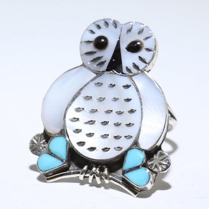 Owl Ring by Zuni- 7.5