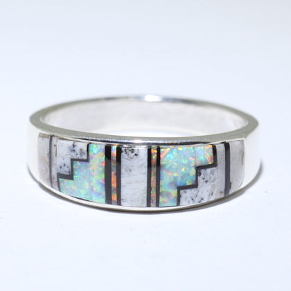 Inlay Ring by Navajo- 13.5