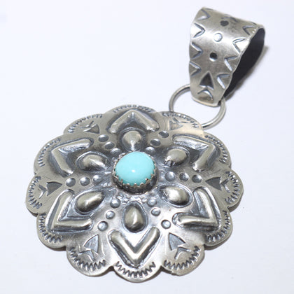 Turquoise Pendant by Tim Yazzie