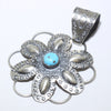 Turquoise Pendant by Tim Yazzie