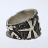 Silver Ring by Kee Yazzie- 8.5