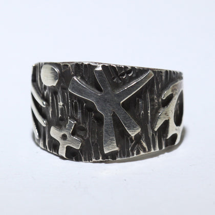 Silver Ring by Kee Yazzie- 7