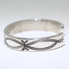 Silver Bracelet by Arnold Goodluck 5-1/4"