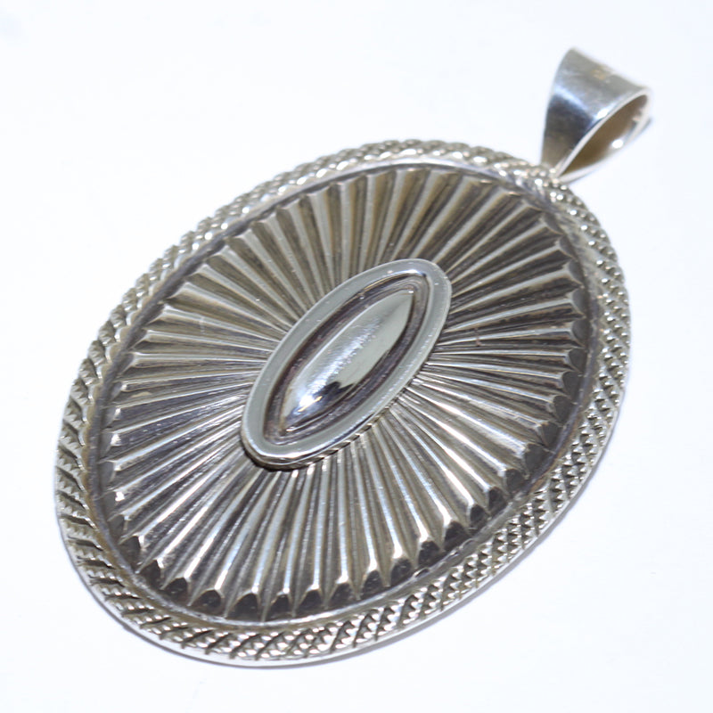 Silver Pendant by Ron Bedonie