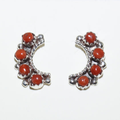 Coral Earrings by Zuni