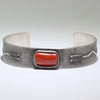 Coral Bracelet by Lee Begay 5-3/4"