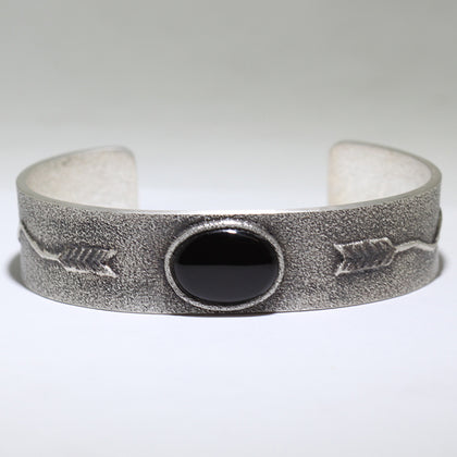 Onyx Bracelet by Lee Begay 5-1/2