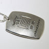 Silver Pendant by Norbert Peshlakai