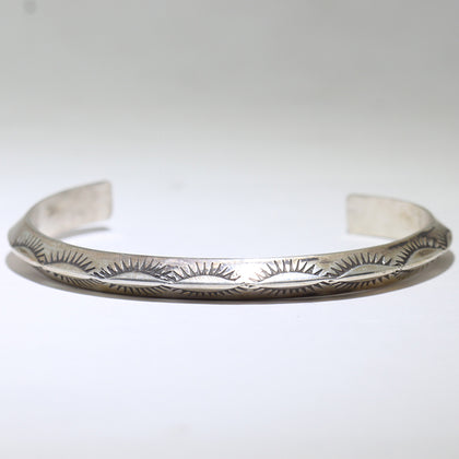 Silver Bracelet by Navajo 5-1/4