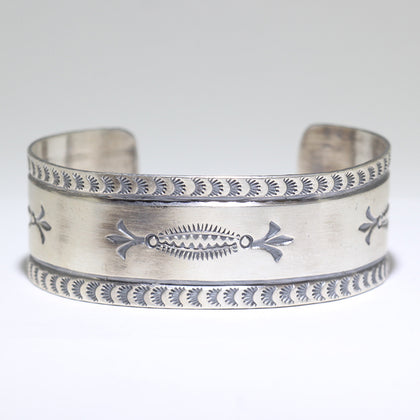 Silver Bracelet by Arnold Goodluck 5-1/4