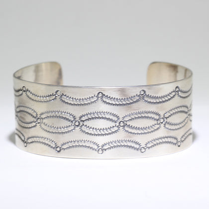 Silver Bracelet by Arnold Goodluck 5-3/4