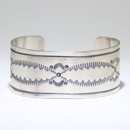 Silver Bracelet by Arnold Goodluck 5-1/2