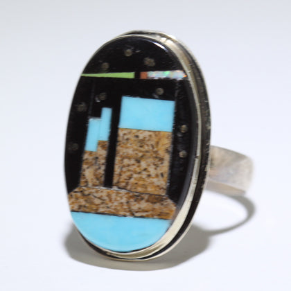 Inlay Ring by Navajo- 10.5