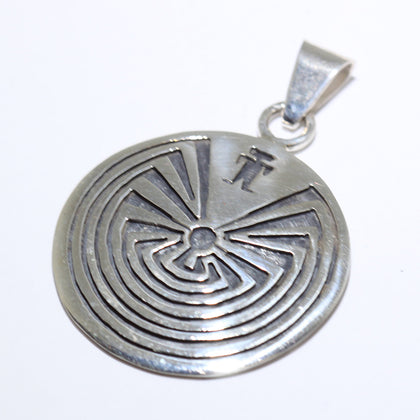 Silver Pendant by Sparks Masawytewa