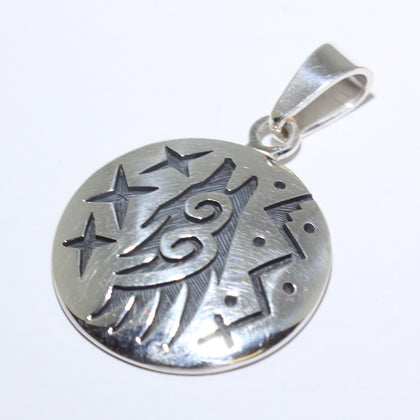 Silver Pendant by Ruben Saufkie