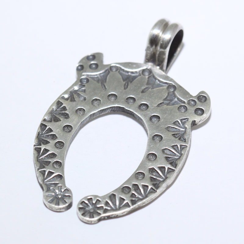 アクセサリー COIN SILVER Bisbee Pendant Gary Reeves Important!! Vintage Native American Navajo Gary Reeves