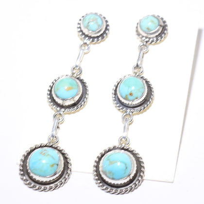 Turquoise Earrings by Navajo