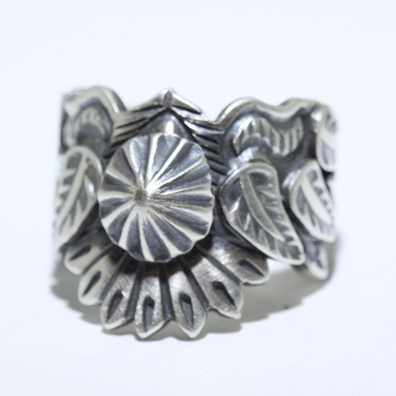 アクセサリー Navajo D.Cadman / silver ring Andy Cadman Navajo Ring Sterling Silver Handmade Sunburst