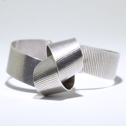 Silver Bracelet by Steve Yellowhorse 6