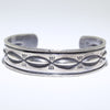 Coin Silver Bracelet by Jesse Robbins 5-3/4"