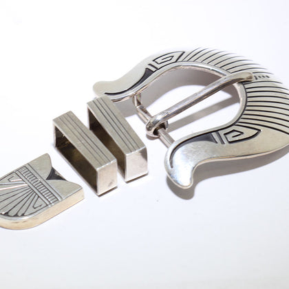 Silver Buckle Set by Charlie John