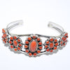 Coral Bracelet by Navajo 5-1/4"