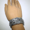 Silver Bracelet by Delbert Gordon- 5-3/4"