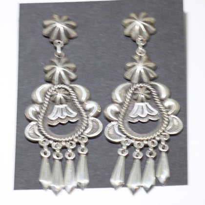 Silver Earrings by Thomas Jim