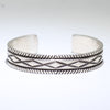 Silver Bracelet by Calvin Martinez 5-1/2"