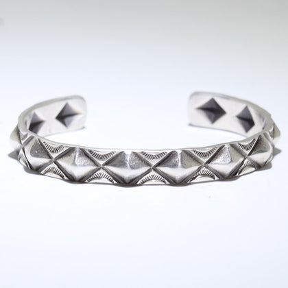 Silver Bracelet by Calvin Martinez 5-1/2