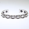 Silver Bracelet by Calvin Martinez 5-1/2"