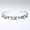 Silver Bracelet by Calvin Martinez 5-1/2"