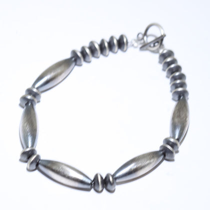 Silver Bead Bracelet by Reva Goodluck