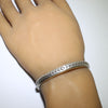 Silver Bracelet by Calvin Martinez 5-1/2"