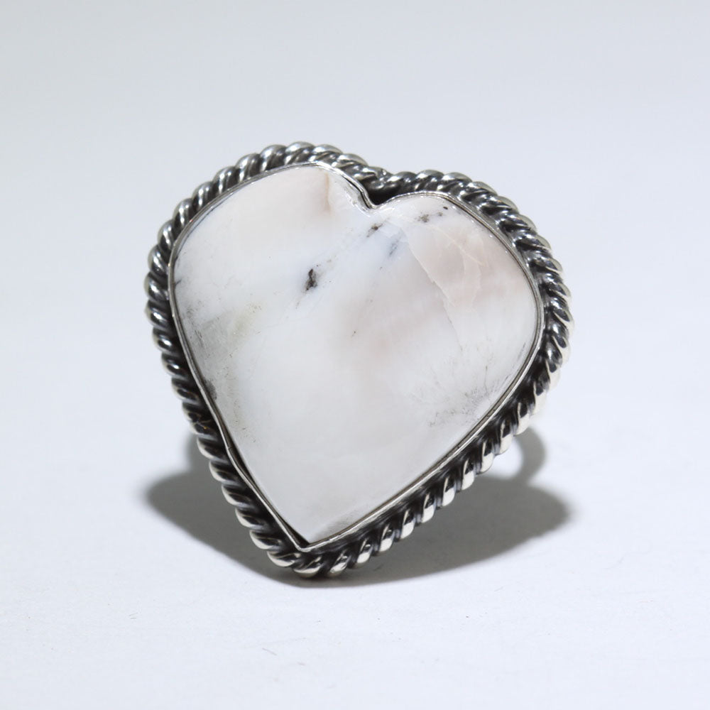 Whitebuffalo Heart Ring by Robin Tsosie