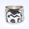 Silver Ring by Clifton Mowa- 10.5