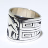 Silver Ring by Clifton Mowa- 10.5