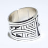 Silver Ring by Clifton Mowa- 10.5