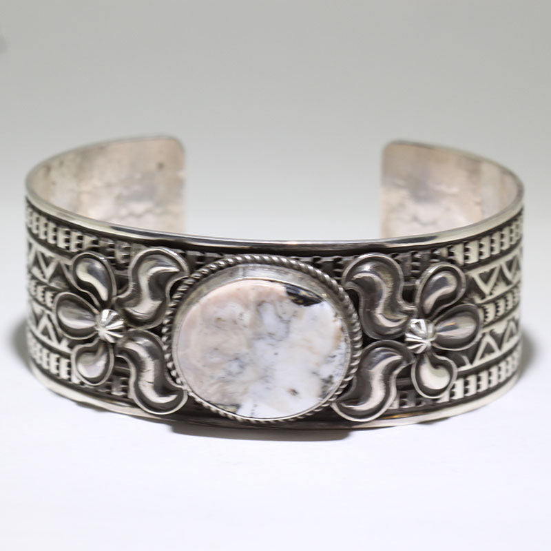 White Buffalo Bracelet by Andy Cadman 6-3/4