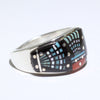 Inlay Ring by Erwin Tsosie- 7.5