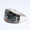 Inlay Ring by Erwin Tsosie- 7.5