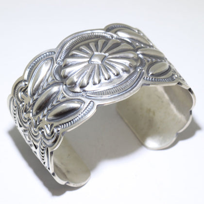 Silver Bracelet by Arnold Blackgoat 5-3/4