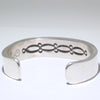 Heavy Silver/14K Bracelet by Bruce Morgan 6"